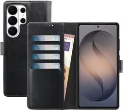 Rosso Element Samsung Galaxy S26 Ultra Hoesje Book Case Wallet Zwart afbeelding