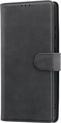 Rosso Deluxe Samsung Galaxy S26 Ultra Hoesje Echt Leer Book Case Zwart afbeelding 16