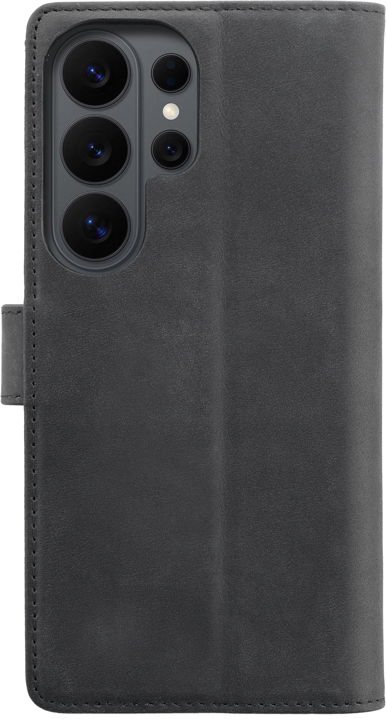 Rosso Deluxe Samsung Galaxy S26 Ultra Hoesje Echt Leer Book Case Zwart afbeelding 11