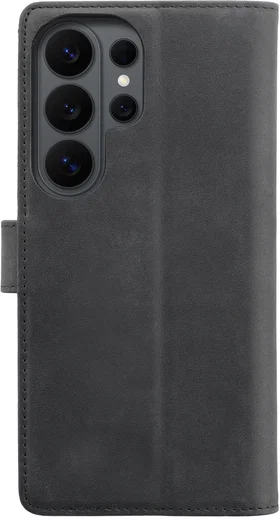 Rosso Deluxe Samsung Galaxy S26 Ultra Hoesje Echt Leer Book Case Zwart afbeelding 11