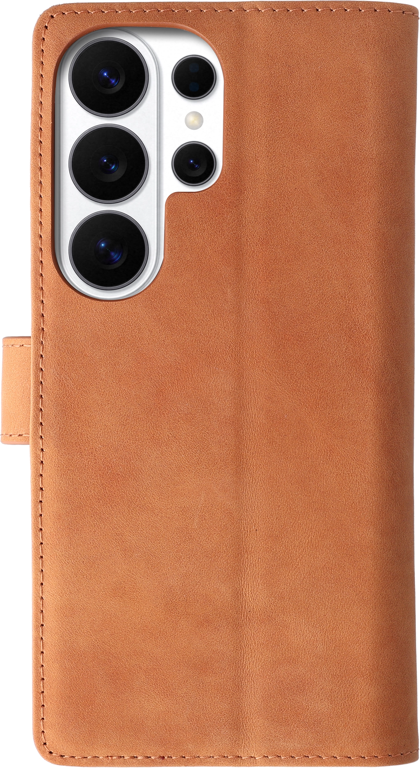 Rosso Deluxe Samsung Galaxy S26 Ultra Hoesje Echt Leer Book Case Bruin afbeelding 11