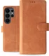 Rosso Deluxe Samsung Galaxy S26 Ultra Hoesje Echt Leer Book Case Bruin afbeelding 2
