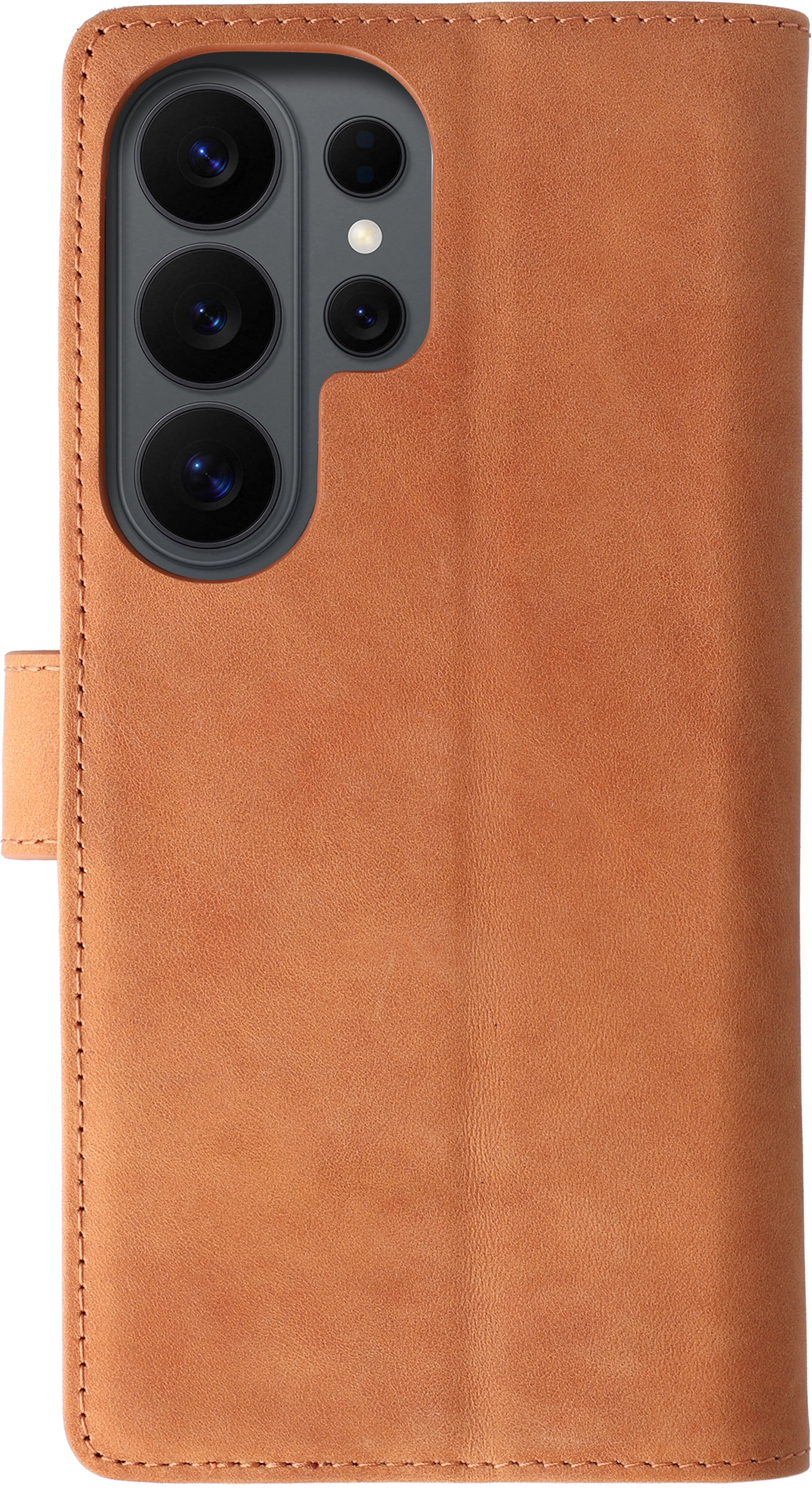 Rosso Deluxe Samsung Galaxy S26 Ultra Hoesje Echt Leer Book Case Bruin afbeelding 10
