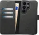 Rosso Elite Samsung S26 Ultra Hoesje met MagSafe Book Case Echt Leer Zwart