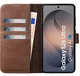 Rosso Elite Samsung S26 Ultra Hoesje met MagSafe Book Case Echt Leer Bruin afbeelding 2