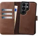 Rosso Elite Samsung S26 Ultra Hoesje met MagSafe Book Case Echt Leer Bruin afbeelding 1