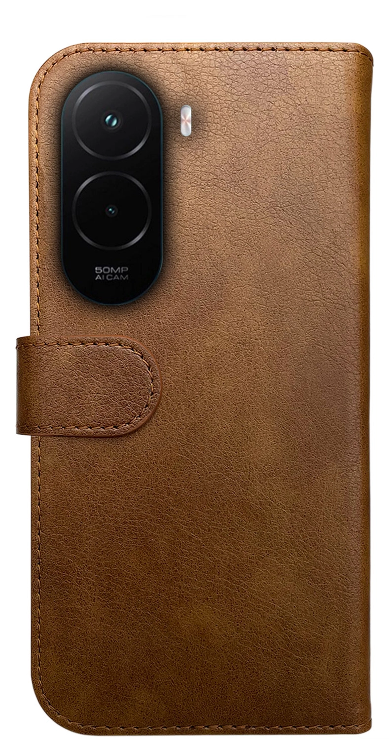 Rosso Element Xiaomi Poco M7 4G Hoesje Book Case Wallet Bruin afbeelding 2