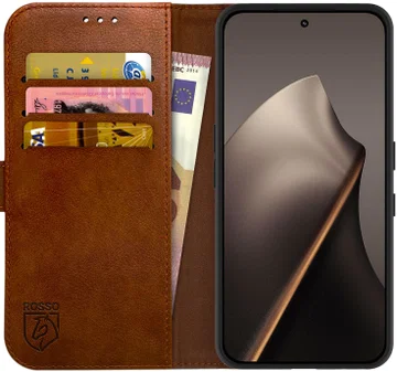 Rosso Element Xiaomi 15T Hoesje Book Case Wallet Bruin