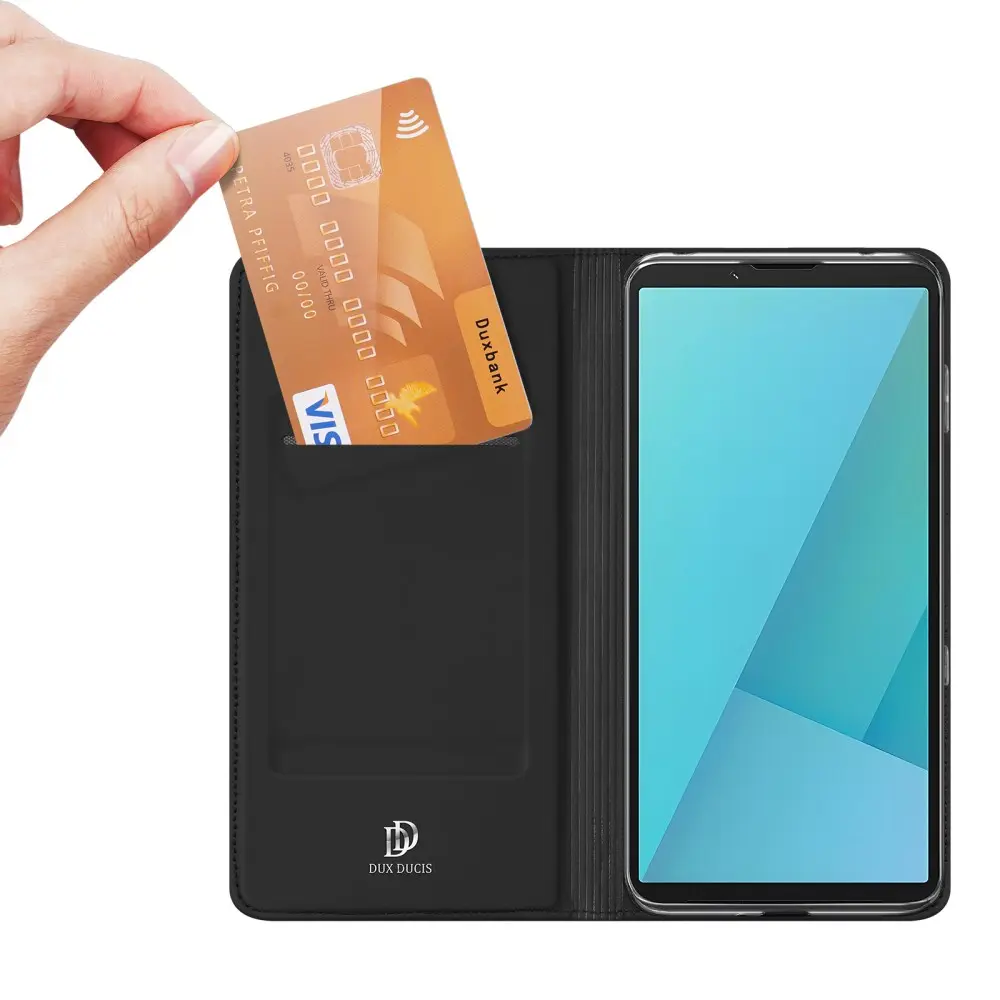 Dux Ducis Skin Pro Sony Xperia 10 VII Hoesje Portemonnee Book Case Zwart afbeelding 5