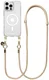 AVY Apple iPhone 15 Pro Max Hoesje met Koord & MagSafe 130CM Tressé Beige afbeelding 1