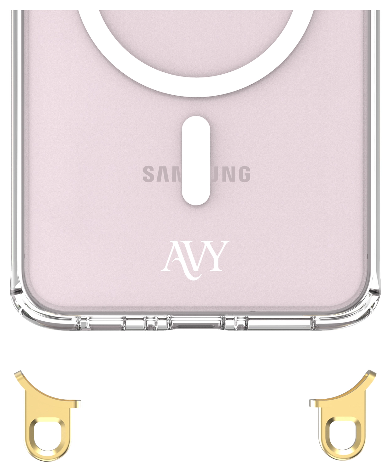 AVY Samsung Galaxy A56 / A36 Hoesje met Koord & MagSafe 30CM Cupid Clear Pink afbeelding 13