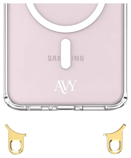 AVY Samsung Galaxy A56 / A36 Hoesje met Koord & MagSafe 30CM Cupid Clear Pink afbeelding 13