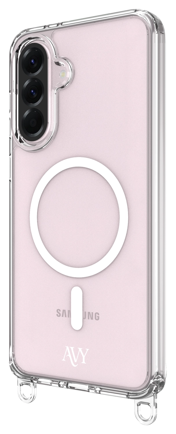 AVY Samsung Galaxy A56 / A36 Hoesje met Koord & MagSafe 30CM Cupid Clear Pink afbeelding 19
