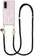 AVY Samsung Galaxy A56 / A36 Hoesje met Koord & MagSafe 130CM Tressé Black afbeelding 1