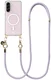 AVY Samsung Galaxy A56 / A36 Hoesje met Koord & MagSafe 130CM Tressé Purple afbeelding 1
