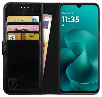 Rosso Element Motorola Moto G06 Hoesje Book Case Wallet Zwart