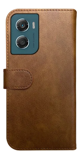 Rosso Element Motorola G06 Power Hoesje Book Case Wallet Bruin afbeelding 2