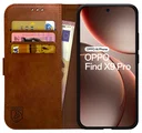 Rosso Element Oppo Find X9 Pro Hoesje Book Case Wallet Bruin