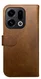 Rosso Element Oppo Find X9 Pro Hoesje Book Case Wallet Bruin afbeelding 2