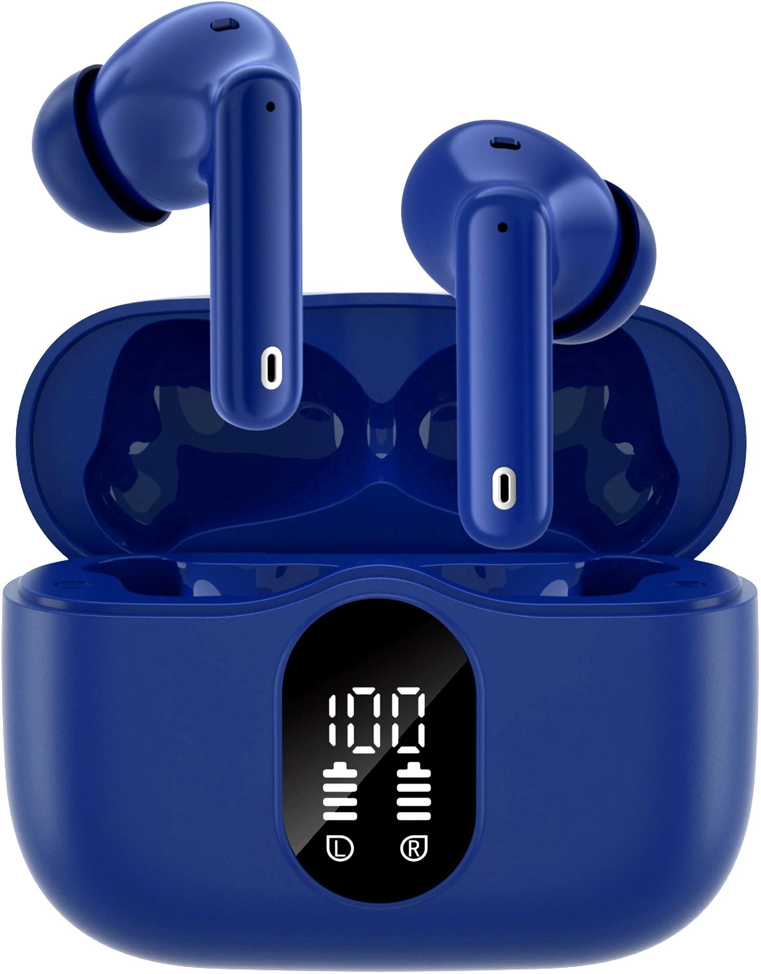 SBG Draadloze Oordopjes Noise Cancelling Bluetooth met Display Donker Blauw afbeelding 9