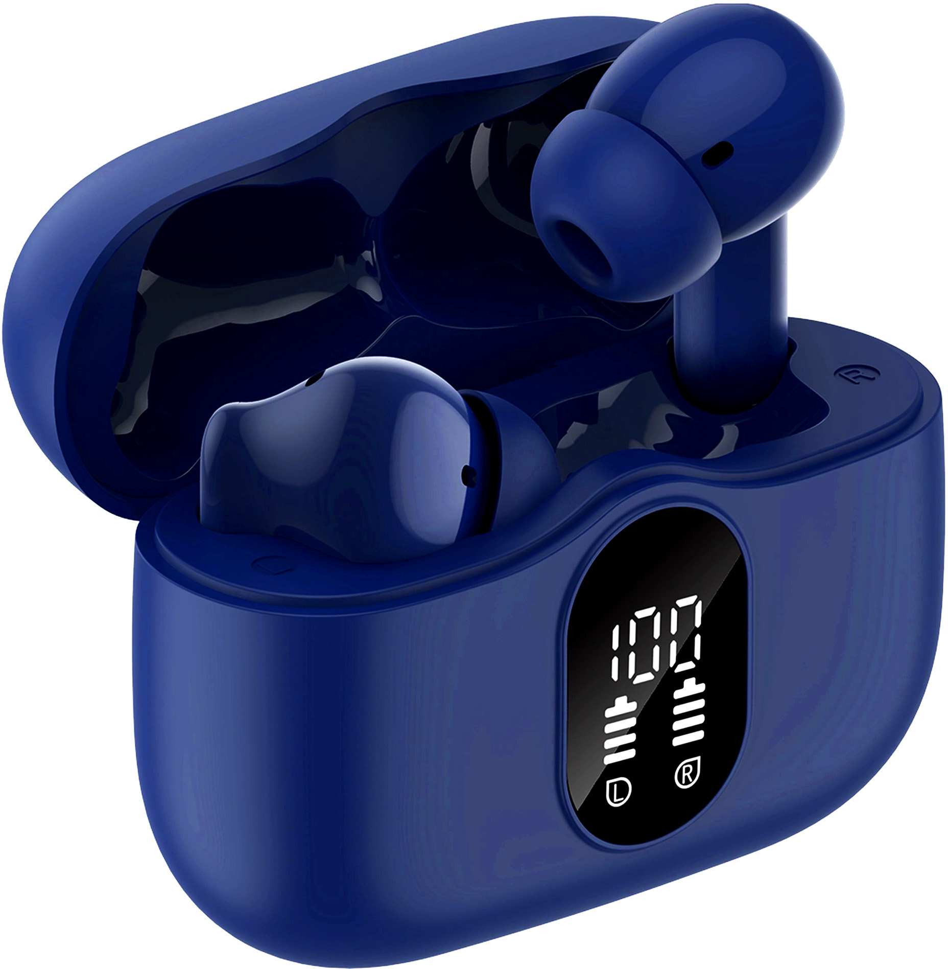 SBG Draadloze Oordopjes Noise Cancelling Bluetooth met Display Donker Blauw afbeelding 12