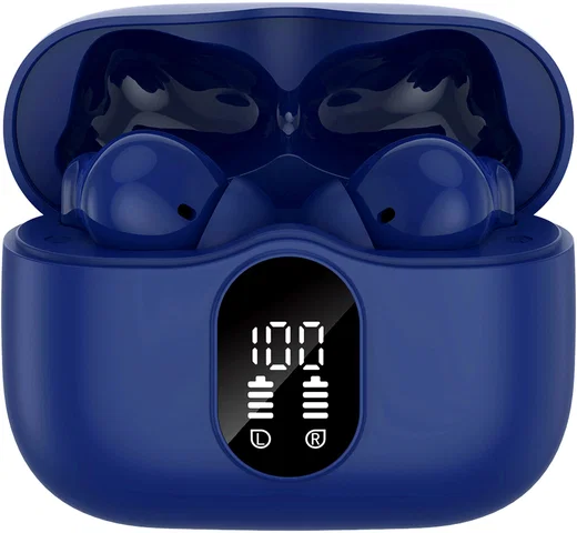 SBG Draadloze Oordopjes Noise Cancelling Bluetooth met Display Donker Blauw afbeelding 11