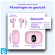 SBG Draadloze Oordopjes Noise Cancelling Bluetooth met Display Roze afbeelding 8