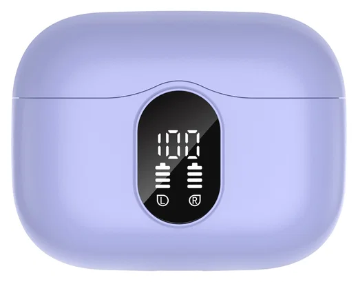 SBG Draadloze Oordopjes Noise Cancelling Bluetooth met Display Paars afbeelding 12