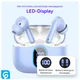 SBG Draadloze Oordopjes Noise Cancelling Bluetooth met Display Licht Blauw afbeelding 6