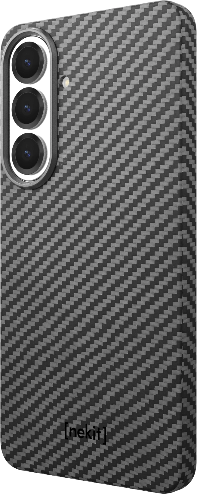 NEKIT Fiber Samsung Galaxy S26 Plus Hoesje MagSafe / Qi2 Kevlar Dun Zwart afbeelding 13