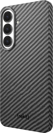 NEKIT Fiber Samsung Galaxy S26 Plus Hoesje MagSafe / Qi2 Kevlar Dun Zwart afbeelding 13