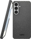 NEKIT Fiber Samsung Galaxy S26 Plus Hoesje MagSafe / Qi2 Kevlar Dun Zwart