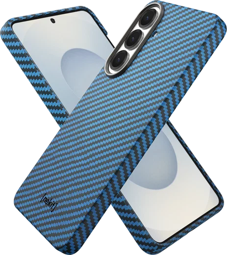 NEKIT Fiber Samsung Galaxy S26 Plus Hoesje MagSafe / Qi2 Kevlar Dun Blauw afbeelding 14