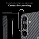 NEKIT Fiber Samsung Galaxy S26 Hoesje MagSafe / Qi2 Kevlar Back Cover Dun Zwart afbeelding 4