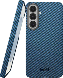 NEKIT Fiber Samsung Galaxy S26 Hoesje MagSafe / Qi2 Kevlar Back Cover Dun Blauw afbeelding