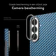 NEKIT Fiber Samsung Galaxy S26 Hoesje MagSafe / Qi2 Kevlar Back Cover Dun Blauw afbeelding 4
