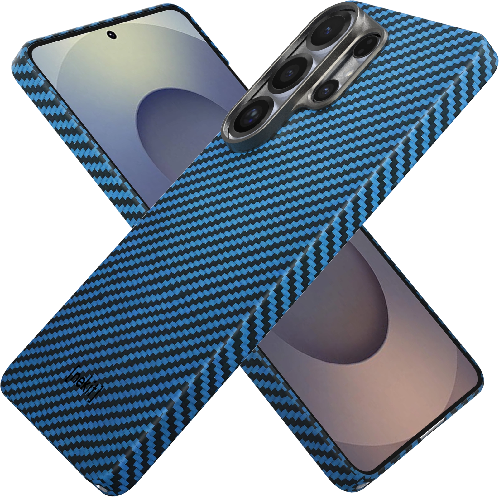 NEKIT Fiber Samsung Galaxy S26 Ultra Hoesje MagSafe / Qi2 Kevlar Dun Blauw afbeelding 11