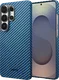 NEKIT Fiber Samsung Galaxy S26 Ultra Hoesje MagSafe / Qi2 Kevlar Dun Blauw afbeelding 2