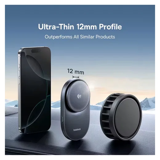 Baseus VC2 Pro Qi2.2 MagSafe Telefoonhouder Ventilatierooster Auto 25W Opladen afbeelding 11