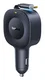Baseus PrimeTrip VR2 Autolader 60W met Uitrekbare USB-C Kabel Zwart afbeelding 1