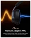 Baseus Inspire Noise Cancelling Draadloze Koptelefoon 100 Uur Batterij Zwart afbeelding 4