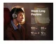 Baseus Inspire Noise Cancelling Draadloze Koptelefoon 100 Uur Batterij Zwart afbeelding 5