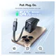 Baseus EnerCore CJ11 45W USB-C Snellader met Ingebouwde USB-C Kabel Zwart afbeelding 3