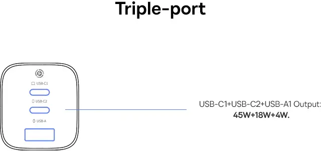Baseus PicoGo AE11 67W USB-A/USB-C Snellader Fast Charge Zwart afbeelding 10