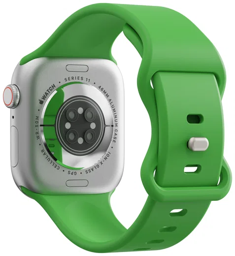 SBG Siliconen Apple Watch Band 1-11/SE/Ultra - 49/46/45/44/42MM - Lichtgroen afbeelding 8