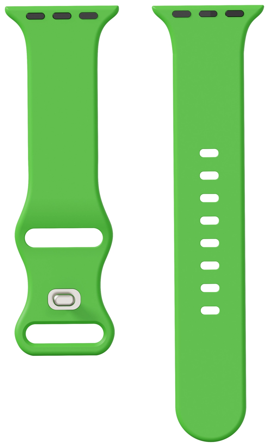 SBG Siliconen Apple Watch Band 1-11/SE/Ultra - 49/46/45/44/42MM - Lichtgroen afbeelding 14