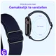 SBG Nylon - Apple Watch Bandje - 1-11/SE/Ultra - 49/46/45/44/42MM - Donkerblauw afbeelding 4