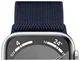 SBG Nylon - Apple Watch Bandje - 1-11/SE/Ultra - 49/46/45/44/42MM - Donkerblauw afbeelding 10