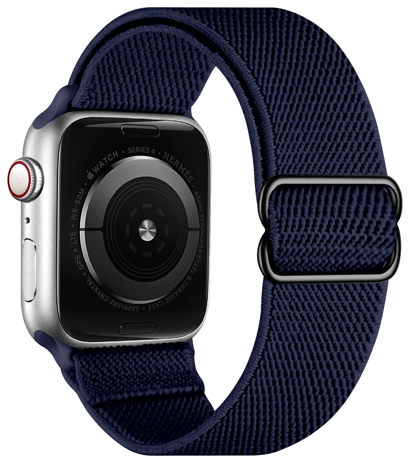 SBG Nylon - Apple Watch Bandje - 1-11/SE - 38/40/41/42MM - Donkerblauw afbeelding 8