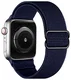 SBG Nylon - Apple Watch Bandje - 1-11/SE - 38/40/41/42MM - Donkerblauw afbeelding 8